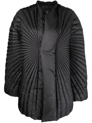 Pérový kabát Moncler + Rick Owens čierna