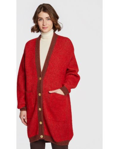 Cardigan large American Vintage rouge