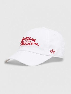 Памучна шапка с козирки с апликация American Needle бяло
