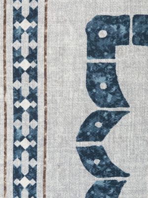 Echarpe à imprimé à motif géométrique Brunello Cucinelli gris