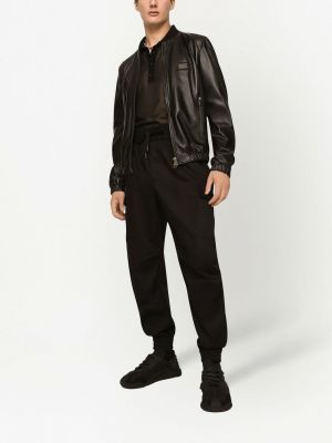 Bomber bunda na zip Dolce & Gabbana černá