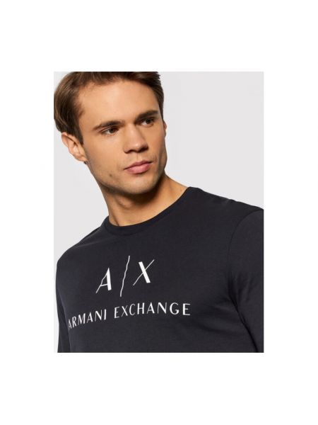 Camiseta de manga larga Armani Exchange azul