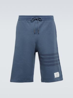 Pantalones cortos de algodón Thom Browne azul