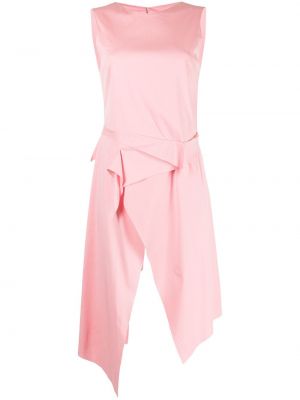 Vestido de tela jersey asimétrico Sulvam rosa