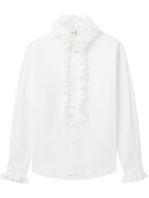 Bavlnená košeľa s volánmi Philosophy Di Lorenzo Serafini biela