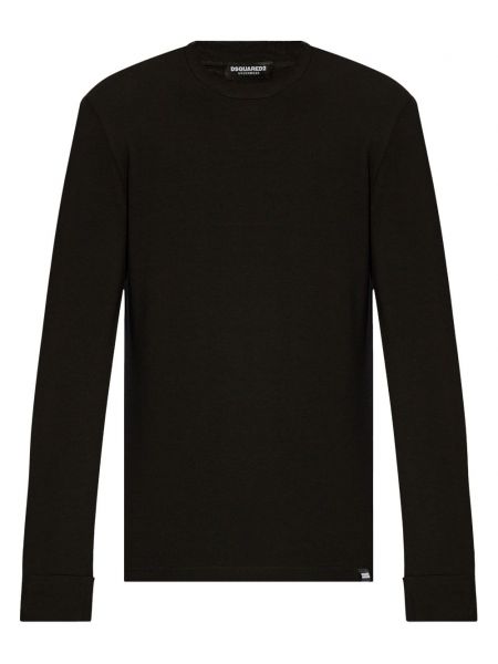 Langærmet t-shirt Dsquared2 sort