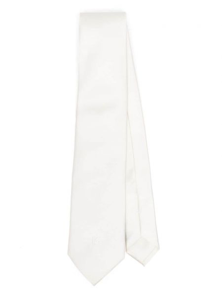 Svilena kravata Dolce & Gabbana bela