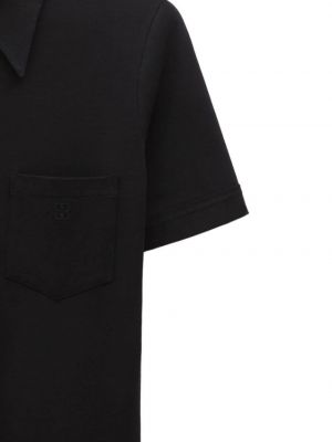 Chemise brodée en jersey Filippa K noir