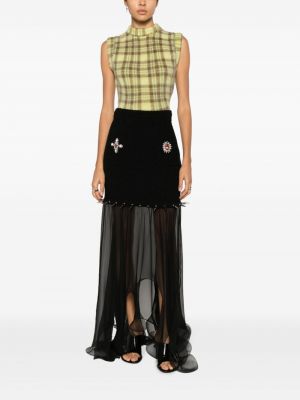 Asymetrické sukně Moschino černé