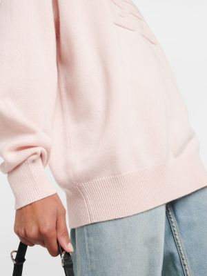 Кашмирен пуловер Givenchy розово