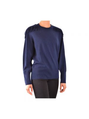 Sweter z okrągłym dekoltem Burberry niebieski