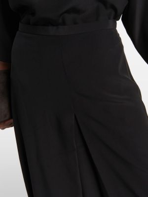 Jedwabna długa spódnica Fforme czarna