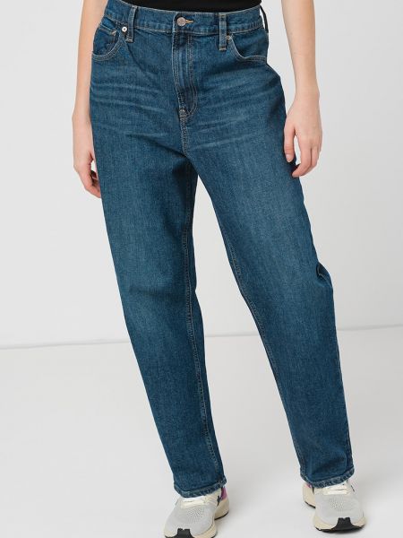 Зауженные джинсы с высокой талией Gap синий