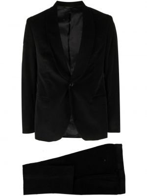 Czarny aksamitny garnitur Manuel Ritz
