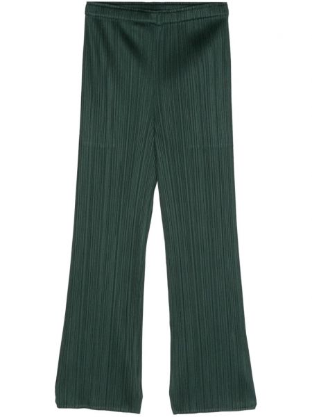 Spodnie slim fit Pleats Please Issey Miyake zielone