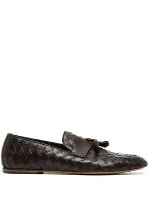 Skinn loafers Barrett brun