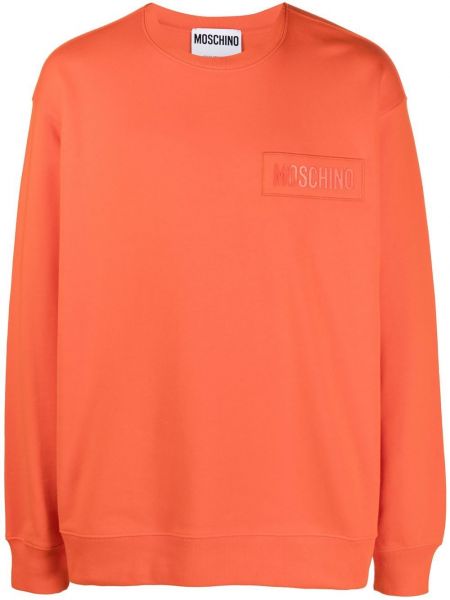 Trykt sweatshirt Moschino oransje