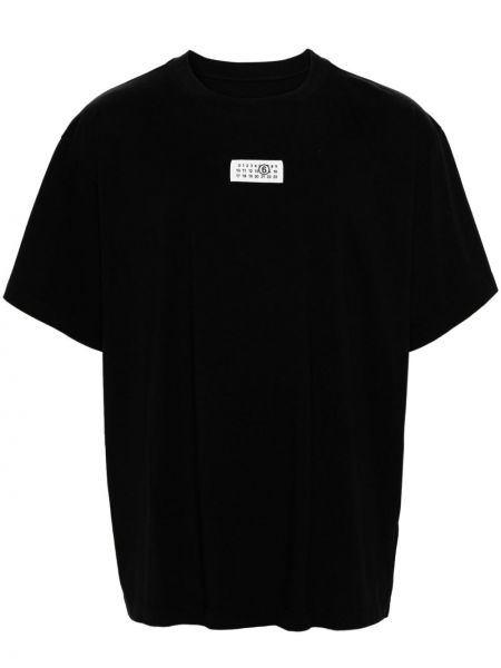 T-shirt di cotone Mm6 Maison Margiela nero