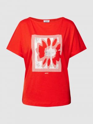 Koszulka z nadrukiem Esprit czerwona