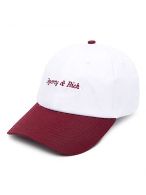Haftowana czapka z daszkiem bawełniana Sporty And Rich