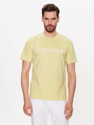 T-shirt Calvin Klein giallo