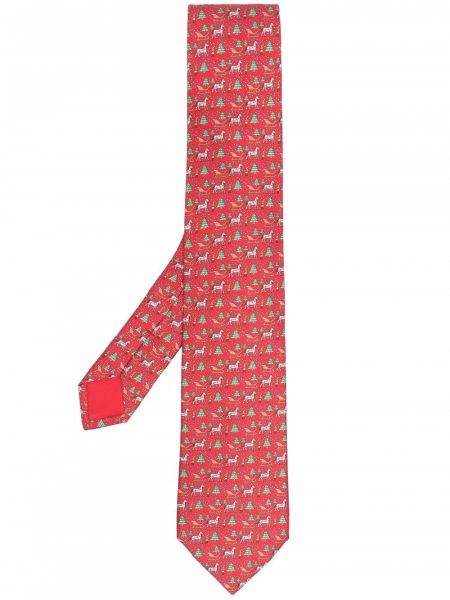 Corbata Hermès rojo