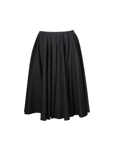 Spódnica bawełniana retro Prada Vintage czarna