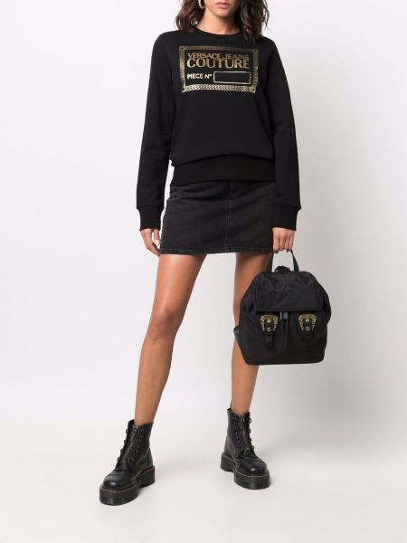 Mochila con hebilla Versace Jeans Couture negro
