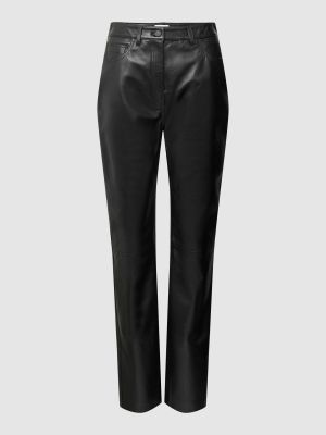 Spodnie skórzane Calvin Klein Womenswear czarne