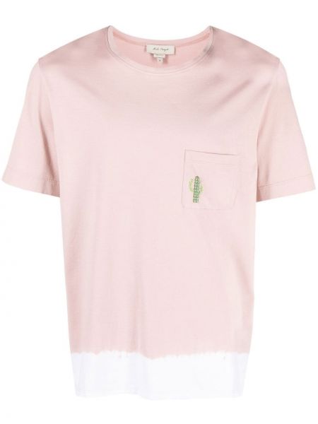 Siuvinėtas marškinėliai su kišenėmis Nick Fouquet rožinė