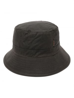 Bavlněný klobouk Barbour zelený