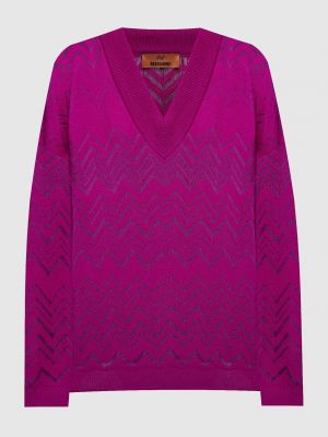 Пуловер Missoni фиолетовый
