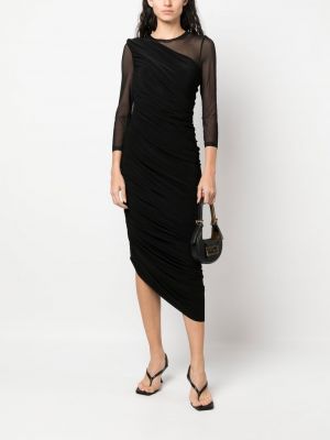 Sukienka koktajlowa asymetryczna Norma Kamali czarna