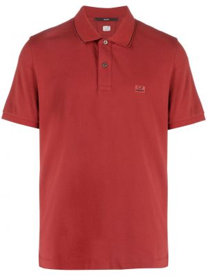 Kokvilnas polo krekls C.p. Company sarkans