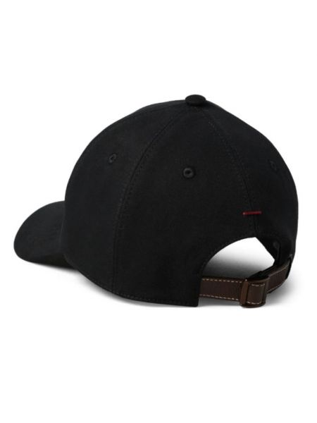 Gorra de algodón Brunello Cucinelli negro