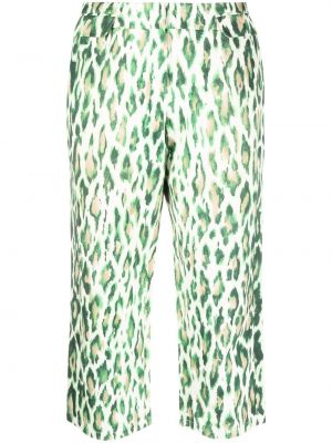 Spodnie skinny slim fit bawełniane z nadrukiem Christian Dior - beżowy