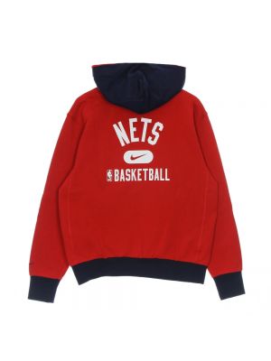 Fleece hoodie mit reißverschluss Nike rot