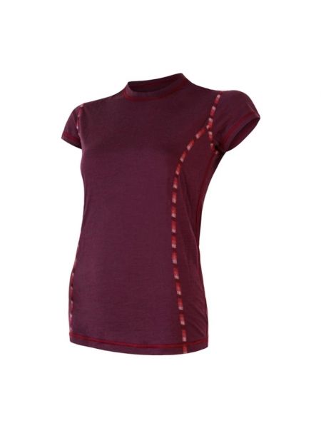 Αθλητική μπλούζα από μαλλί merino Sensor κόκκινο