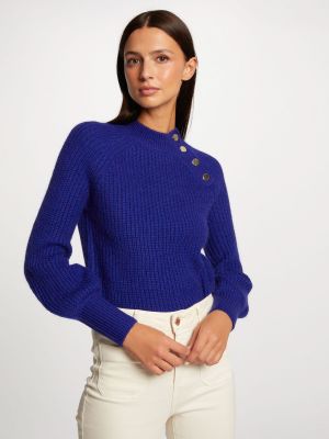 Пуловер Morgan синьо