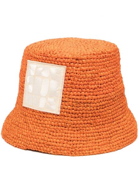 Cappello con visiera Jacquemus arancione