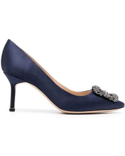 Escarpins Manolo Blahnik bleu