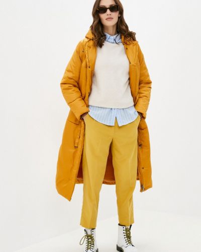 Утепленная демисезонная куртка D`imma желтая