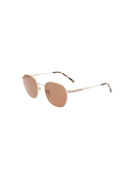 Beżowe okulary przeciwsłoneczne Lacoste