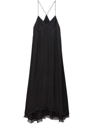 Макси рокля с волани Filippa K черно