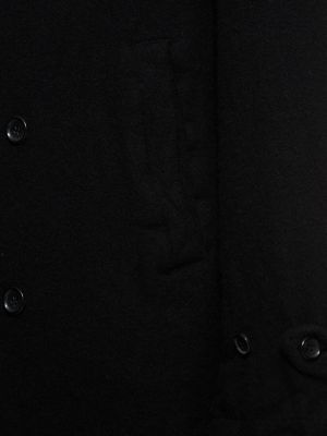 Veste en laine en nylon en tweed Comme Des Garçons Shirt noir
