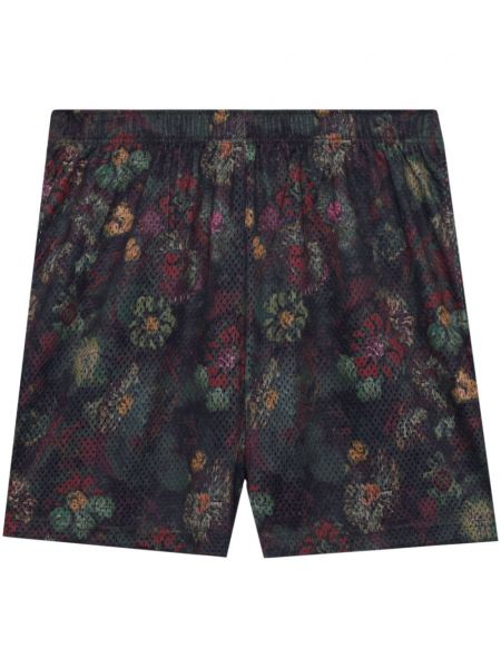Kratke hlače s cvetličnim vzorcem s potiskom John Elliott črna