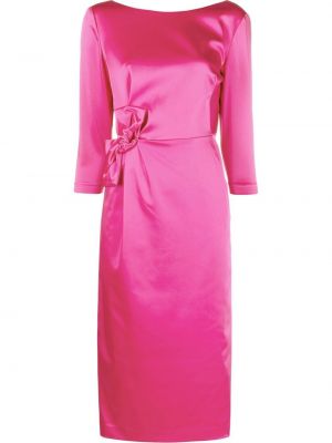 Μίντι φόρεμα με φιόγκο P.a.r.o.s.h. ροζ