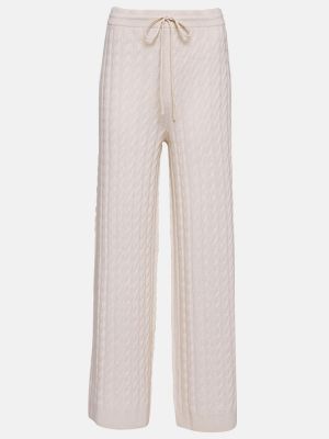 Pantaloni di lana baggy Toteme bianco