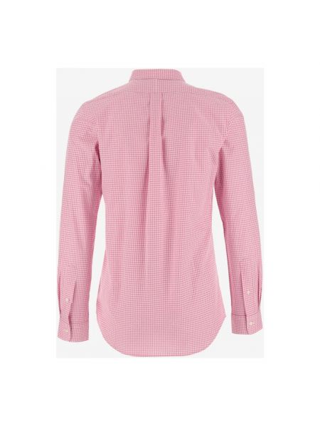 Camisa con botones de algodón a cuadros Polo Ralph Lauren rosa