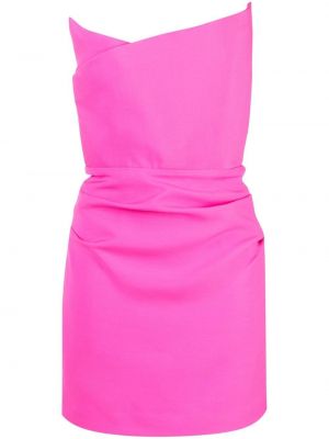 Ασύμμετρη κοκτέιλ φόρεμα Roland Mouret ροζ
